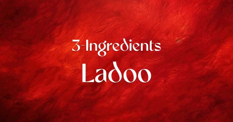 3-Ingredients Ladoo